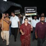 राजधानी में बढ़ते गोलीकांड ओर बिगड़ती कानून व्यवस्था के खिलाफ कांग्रेस महिला प्रदेश अध्यक्ष ज्योति रौतेला के नेतृत्व में निकाला गया मार्च।